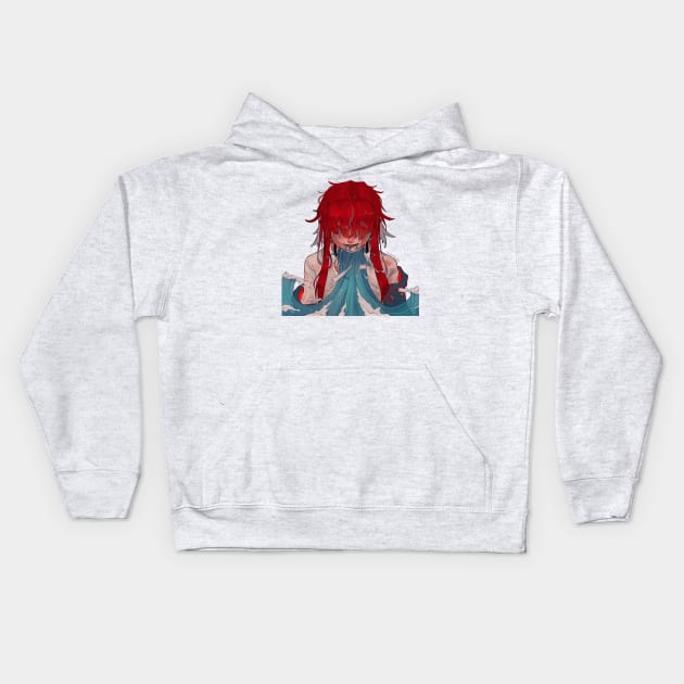 Flooding Emotions Kids Hoodie by rosywhitey